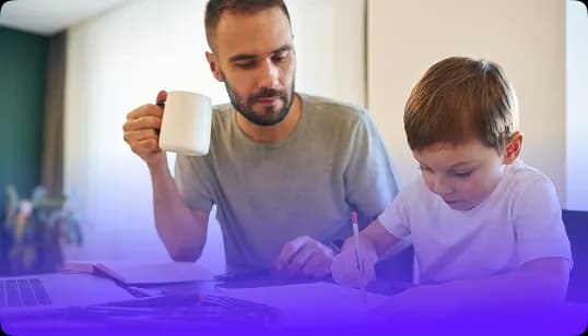 Eltern nutzen den Mathe-Löser