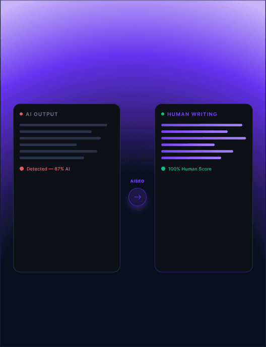 Humanize AI content that actually sounds real