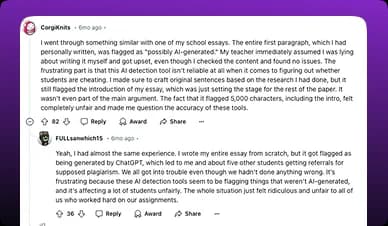Get rid of false AI content flags