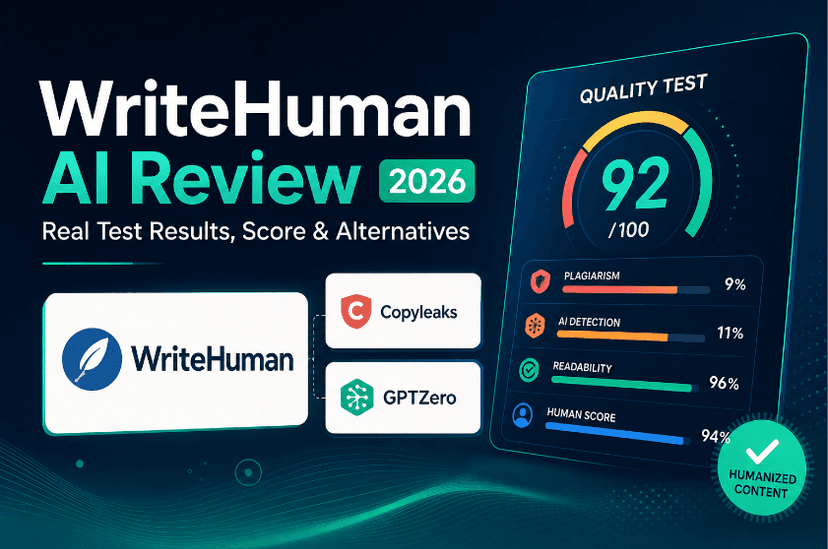 cover image for the blog WriteHuman AI review 2026